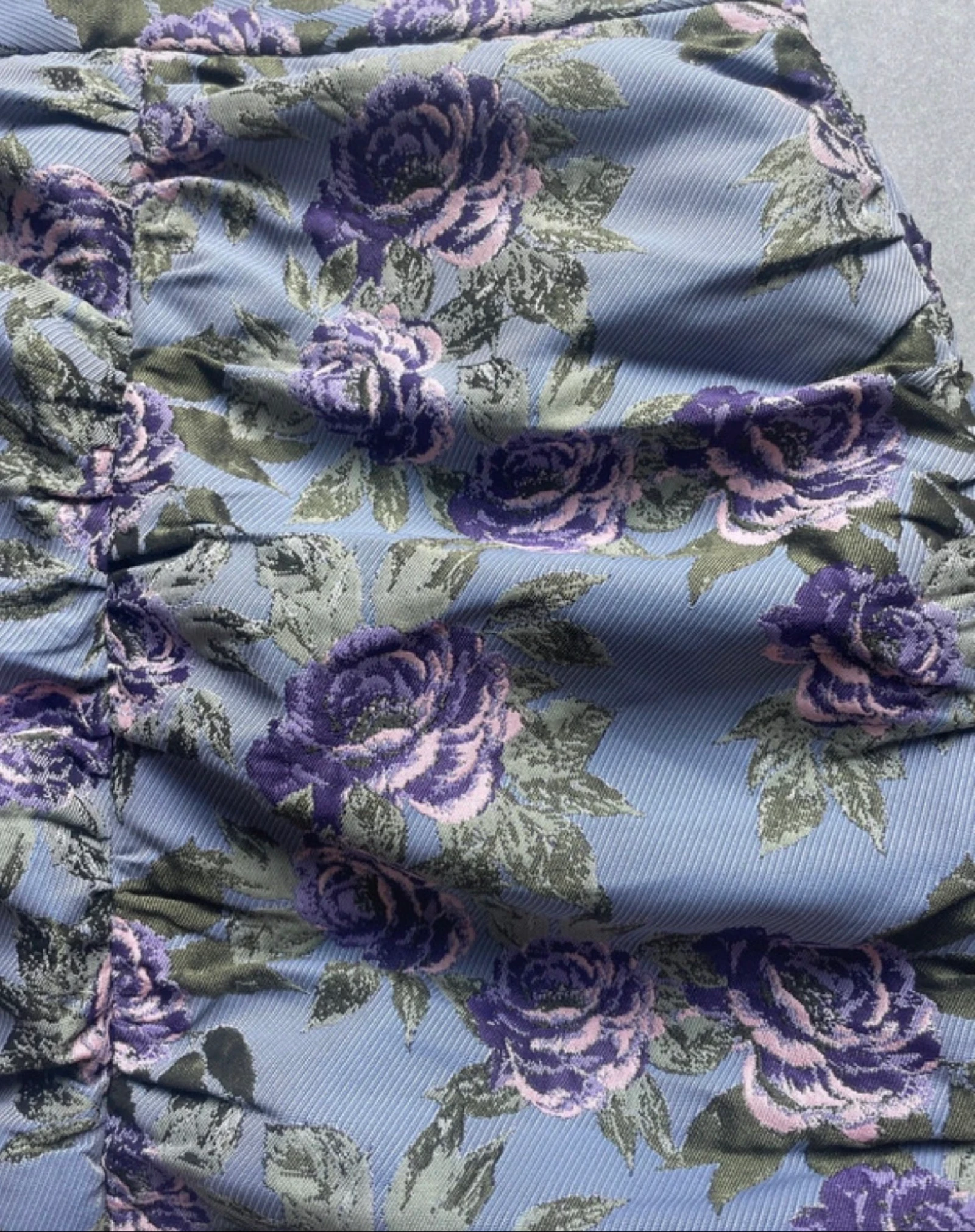 Saia plissada azul lápis Pimkie – photo 4